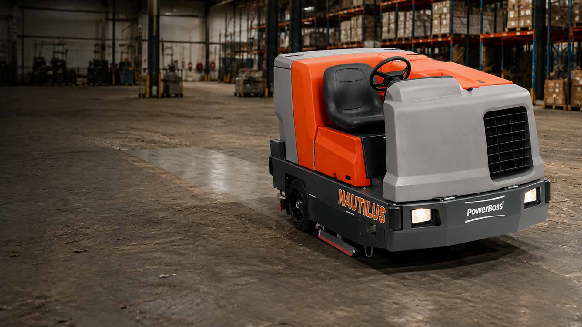 combination scrubber sweeper powerboss