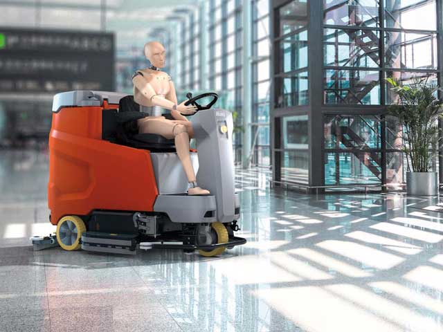 floor scrubber ride on scrubmaster b175r