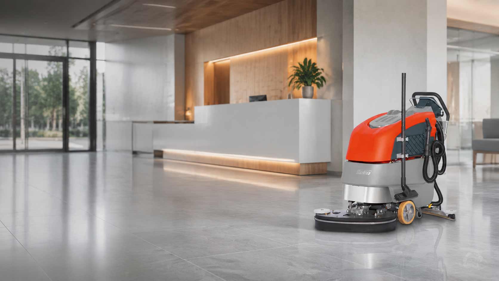 floor scrubber walk behind scrubmaster b45