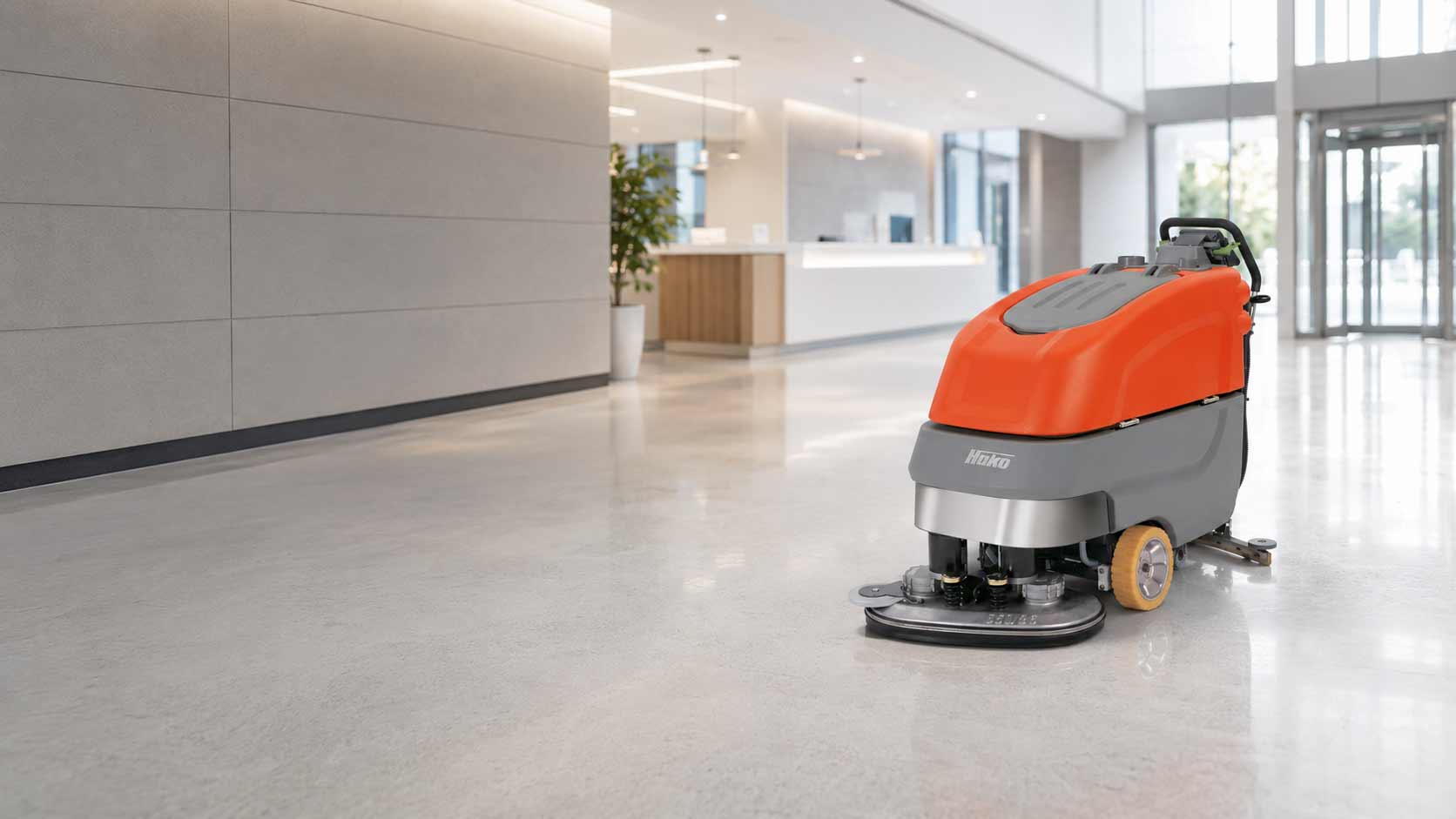 floor scrubber walk behind scrubmaster b70