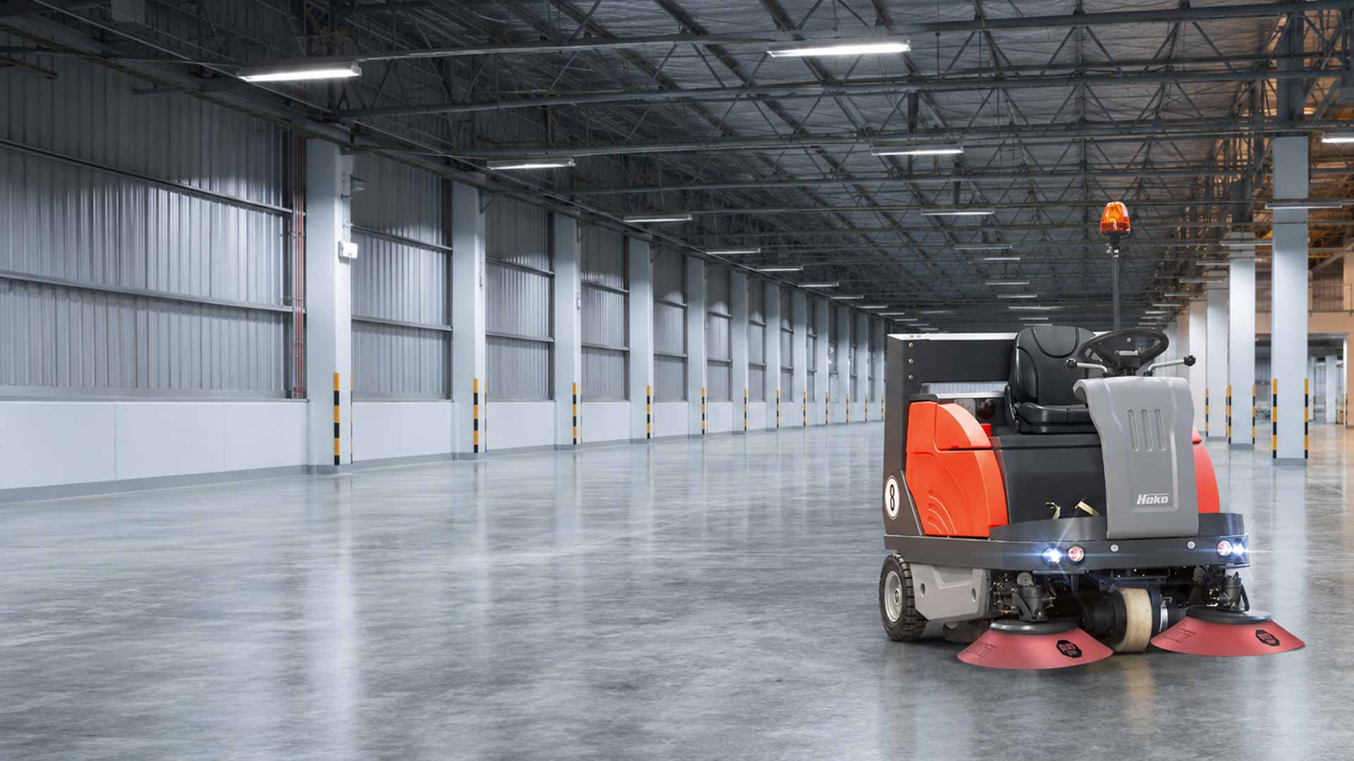 industrial vacuum sweeper hako sweepmaster 1200 ride on