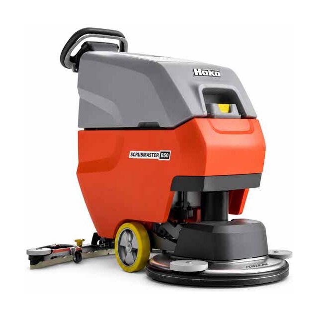 rent floor scrubber walk behind scrubmaster b50