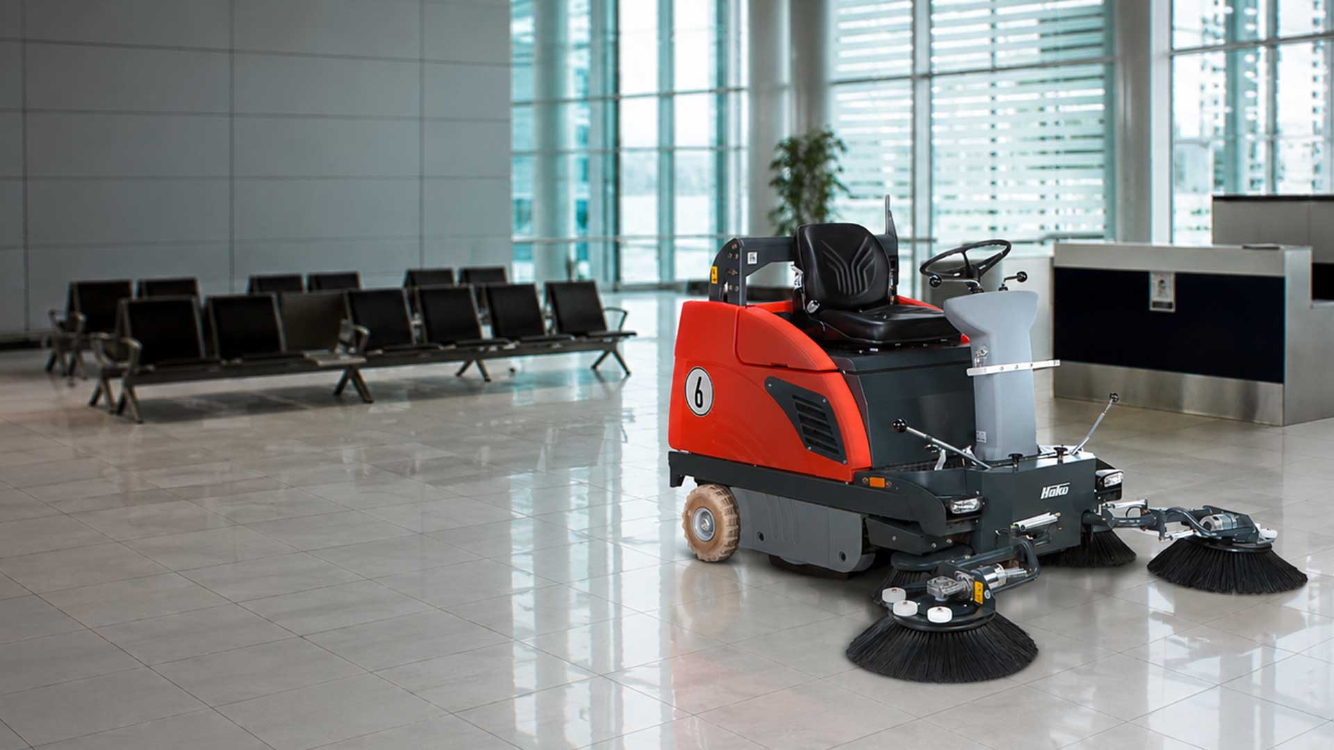 ride on industrial vacuum sweeper sweepmaster 980r