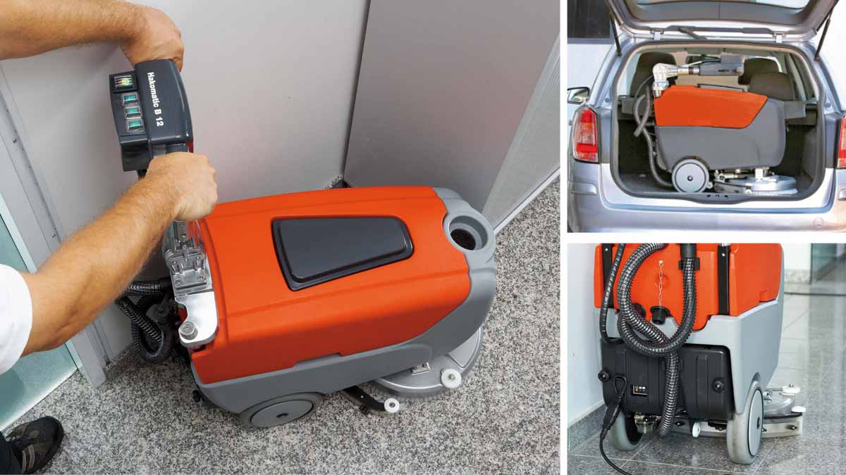 walk behind floor scrubber scrubmaster b12