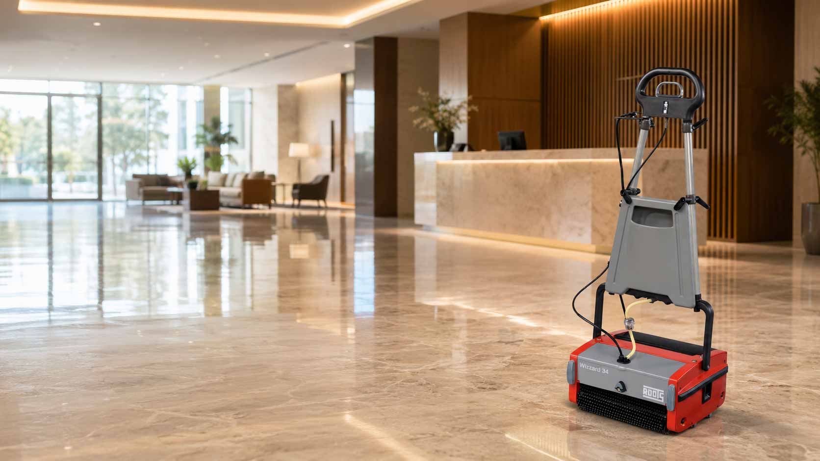 walk behind floor scrubber wizzard