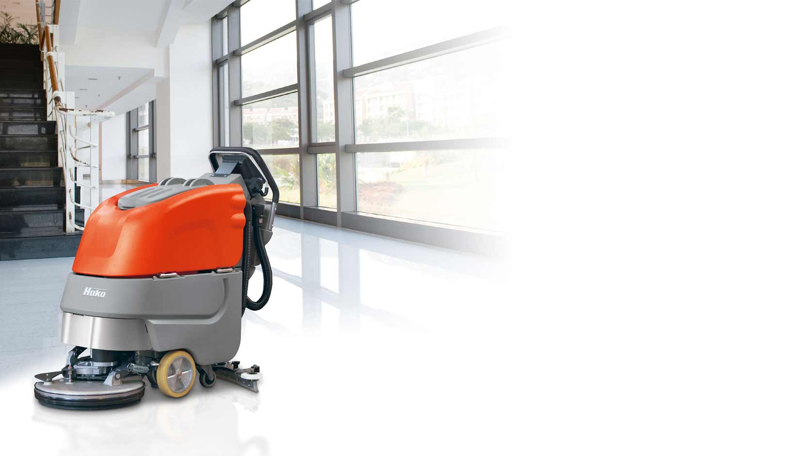 hako floor scrubber walk behind scrubmaster b45