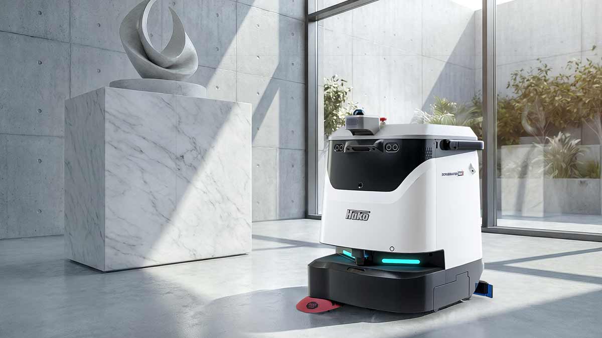 robot scrubber dryer hako scrubmaster b20i