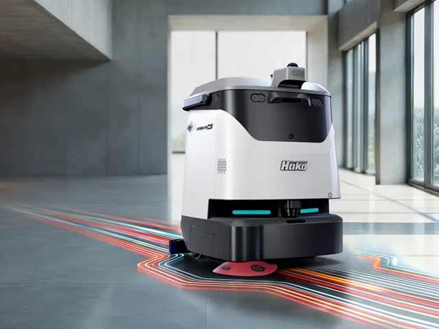 robot scrubber dryer machine scrubmaster b20i