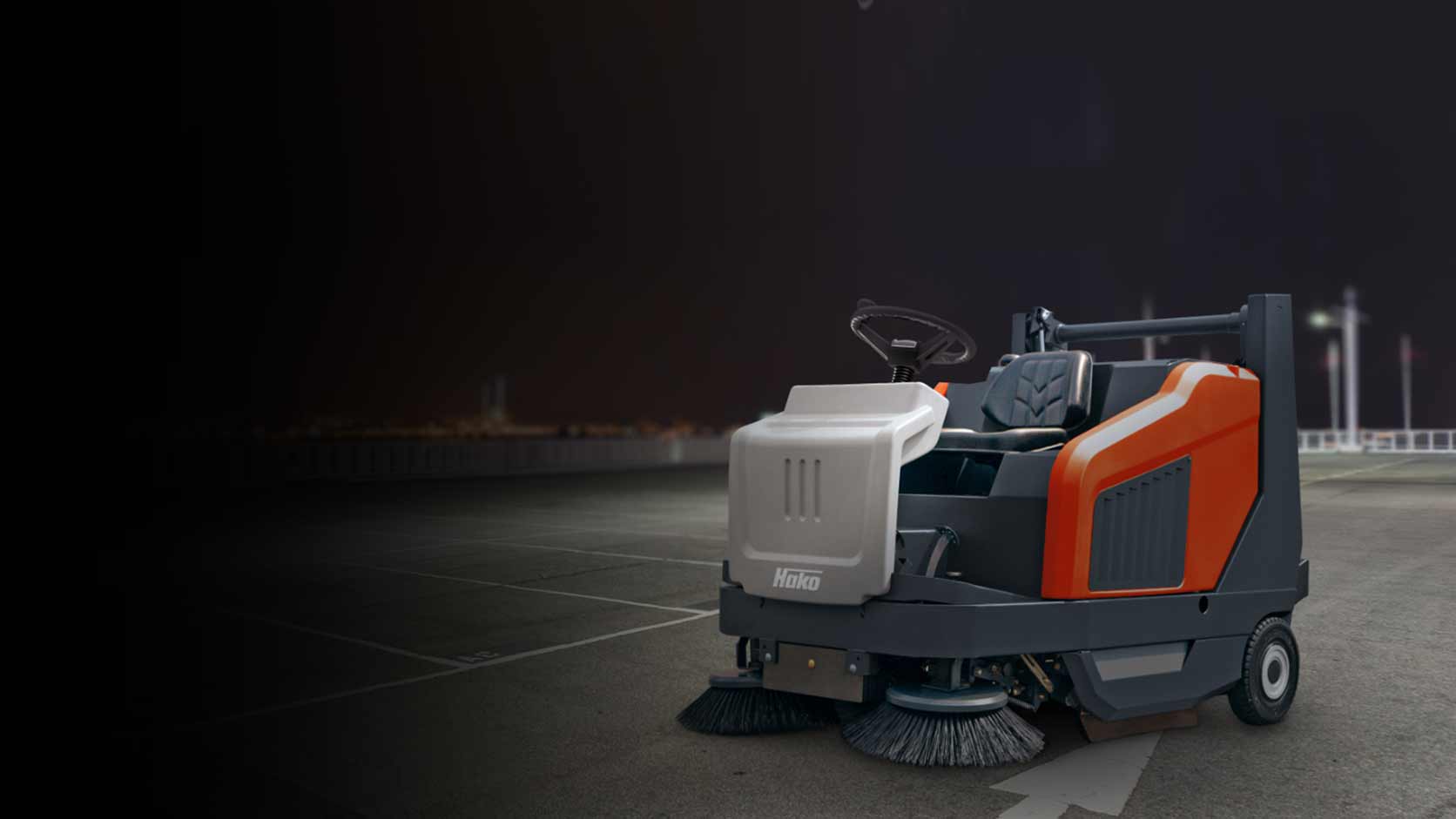 vacuum sweeper ride on hako sweepmaster 1500rh